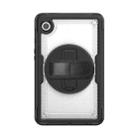 For Samsung Galaxy Tab A9 Honeycomb Hand Grip Turntable Stand Tablet Case(Transparent) - 2