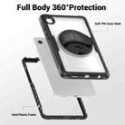 For Samsung Galaxy Tab A9 Honeycomb Hand Grip Turntable Stand Tablet Case(Transparent) - 3