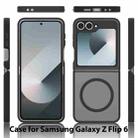 For Samsung Galaxy Z Flip6 Skin Feel TPU Hybrid PC MagSafe Phone Case(Black) - 2