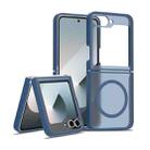 For Samsung Galaxy Z Flip6 Skin Feel TPU Hybrid PC MagSafe Phone Case(Blue) - 1