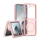 For Samsung Galaxy Z Flip6 Skin Feel TPU Hybrid PC MagSafe Phone Case(Pink) - 1