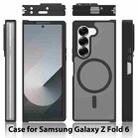 For Samsung Galaxy Z Fold6 Skin Feel TPU Hybrid PC MagSafe Phone Case(Black) - 2