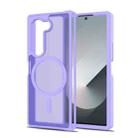 For Samsung Galaxy Z Fold6 Skin Feel TPU Hybrid PC MagSafe Phone Case(Purple) - 1