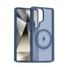 For Samsung Galaxy S25 Ultra 5G Skin Feel TPU Hybrid PC MagSafe Phone Case(Blue) - 1