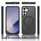 For Samsung Galaxy S25 / S24 5G Skin Feel TPU Hybrid PC MagSafe Phone Case(Black) - 2