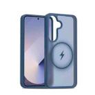 For Samsung Galaxy S25 / S24 5G Skin Feel TPU Hybrid PC MagSafe Phone Case(Blue) - 1