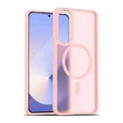 For Samsung Galaxy S25 Edge 5G Skin Feel TPU Hybrid PC MagSafe Phone Case(Pink) - 1