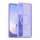 For Samsung Galaxy S25 Edge 5G Skin Feel TPU Hybrid PC MagSafe Phone Case(Purple) - 1