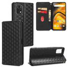 For Umidigi A13 Pro 5G Cubic Grid Texture Flip Leather Phone Case(Black) - 1