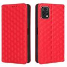 For Umidigi A13 Pro 5G Cubic Grid Texture Flip Leather Phone Case(Red) - 2