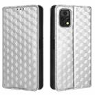 For Umidigi A13 Pro 5G Cubic Grid Texture Flip Leather Phone Case(Silver) - 2
