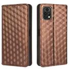 For Umidigi A13 Pro 5G Cubic Grid Texture Flip Leather Phone Case(Brown) - 2