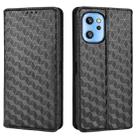 For Umidigi A13 / A13S / A13 Pro Cubic Grid Texture Flip Leather Phone Case(Black) - 2