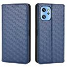 For Umidigi A13 / A13S / A13 Pro Cubic Grid Texture Flip Leather Phone Case(Blue) - 2