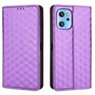 For Umidigi A13 / A13S / A13 Pro Cubic Grid Texture Flip Leather Phone Case(Purple) - 2