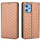 For Umidigi A13 / A13S / A13 Pro Cubic Grid Texture Flip Leather Phone Case(Brown) - 2