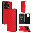 For Umidigi A15 / A15C / A15T Cubic Grid Texture Flip Leather Phone Case(Red) - 1
