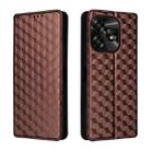 For Umidigi A15 / A15C / A15T Cubic Grid Texture Flip Leather Phone Case(Brown) - 2