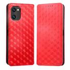 For Umidigi C1 / C1 Max Cubic Grid Texture Flip Leather Phone Case(Red) - 2