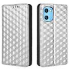 For Umidigi G1 / G1 Max Cubic Grid Texture Flip Leather Phone Case(Silver) - 2