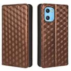 For Umidigi G1 / G1 Max Cubic Grid Texture Flip Leather Phone Case(Brown) - 2