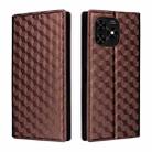 For Umidigi G5 / G5A Cubic Grid Texture Flip Leather Phone Case(Brown) - 2