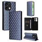 For Umidigi G9 5G Cubic Grid Texture Flip Leather Phone Case(Blue) - 1