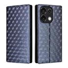 For Umidigi G9 5G Cubic Grid Texture Flip Leather Phone Case(Blue) - 2