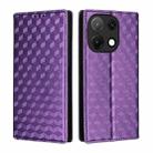 For Umidigi Note 90 Cubic Grid Texture Flip Leather Phone Case(Purple) - 2