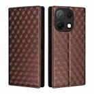 For Umidigi Note 90 Cubic Grid Texture Flip Leather Phone Case(Brown) - 2