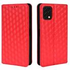 For Umidigi Power 5S Cubic Grid Texture Flip Leather Phone Case(Red) - 2