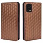 For Umidigi Power 5S Cubic Grid Texture Flip Leather Phone Case(Brown) - 2