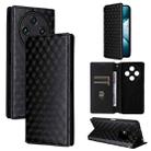 For Umidigi G100 / G100A Cubic Grid Texture Flip Leather Phone Case(Black) - 1