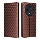 For Umidigi G100 / G100A Cubic Grid Texture Flip Leather Phone Case(Brown) - 2