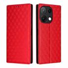 For Umidigi Note 100 4G / 5G / Note 100A Cubic Grid Texture Flip Leather Phone Case(Red) - 2
