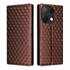 For Umidigi Note 100 4G / 5G / Note 100A Cubic Grid Texture Flip Leather Phone Case(Brown) - 2