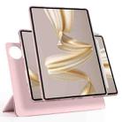 For Huawei MatePad Pro 12.2 Trifold Magnetic Split Leather Tablet Case(Pink) - 1