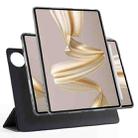 For Huawei MatePad Pro 12.2 Trifold Magnetic Split Leather Tablet Case(Black) - 1