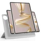 For Huawei MatePad Pro 12.2 Trifold Magnetic Split Leather Tablet Case(Grey) - 1