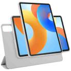 For Huawei MatePad / 11.5 S / Air 11.5 Trifold Magnetic Split Acrylic Leather Tablet Case(Grey) - 1