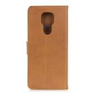 For Motorola Moto G9 Play / G9 / E7 Plus / Lenovo K12 Note KHAZNEH Cowhide Texture Horizontal Flip Leather Case with Holder & Card Slots & Wallet(Brown) - 3