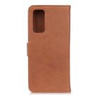For Vivo Y20 KHAZNEH Cowhide Texture Horizontal Flip Leather Case with Holder & Card Slots & Wallet(Brown) - 3