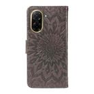For Redmi A5 4G 173.3mm Embossed Sunflower Pattern Flip Leather Phone Case(Grey) - 3