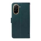 For Redmi A5 4G 173.3mm Adorable Cat Embossed Pattern Flip Leather Phone Case(Dark Green) - 3