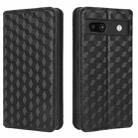 For Google Pixel 7a Cubic Grid Texture Flip Leather Phone Case(Black) - 2