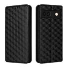 For Google Pixel 8a Cubic Grid Texture Flip Leather Phone Case(Black) - 2