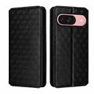 For Google Pixel 9 / Pixel 9 Pro Cubic Grid Texture Flip Leather Phone Case(Black) - 2