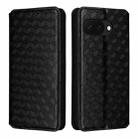 For Google Pixel 9a Cubic Grid Texture Flip Leather Phone Case(Black) - 2