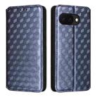 For Google Pixel 9a Cubic Grid Texture Flip Leather Phone Case(Blue) - 2