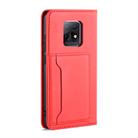 For Xiaomi Redmi 10X 5G Strong Magnetism Shockproof Horizontal Flip Liquid Feel Leather Case with Holder & Card Slots & Wallet(Red) - 3